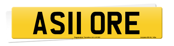Registration number AS11 ORE